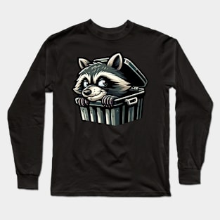 Mischievous Raccoon - Garbage Can Explorer Long Sleeve T-Shirt